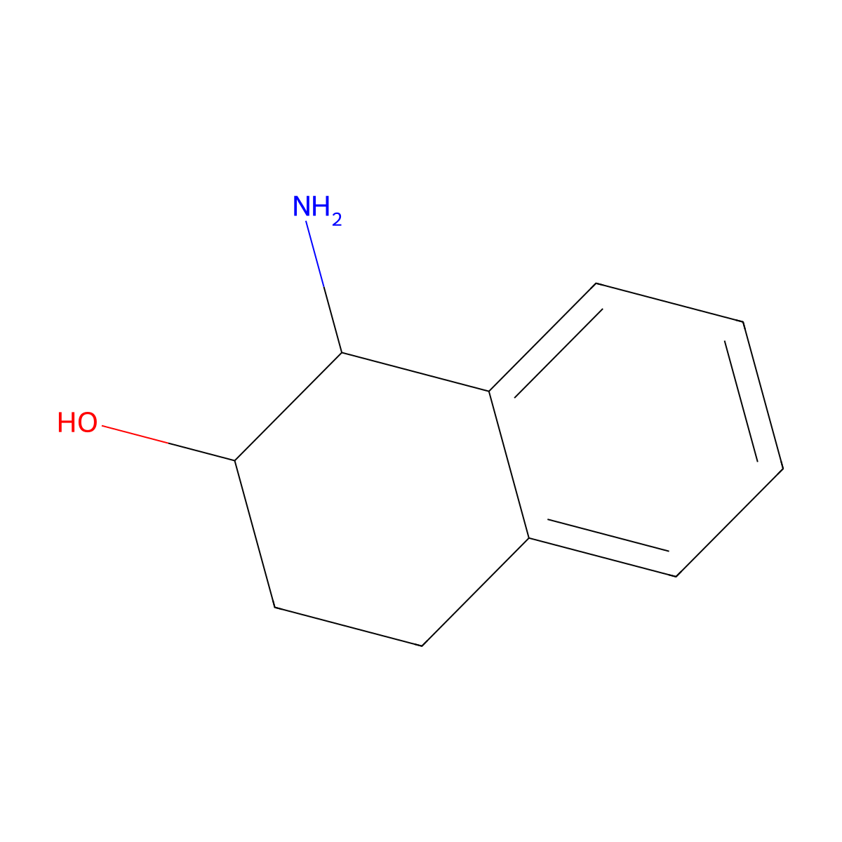 (1R,2R)-1-Amino-1,2,3,4-tetrahydronaphthalen-2-ol molecular structure, CAS 13286-65-2