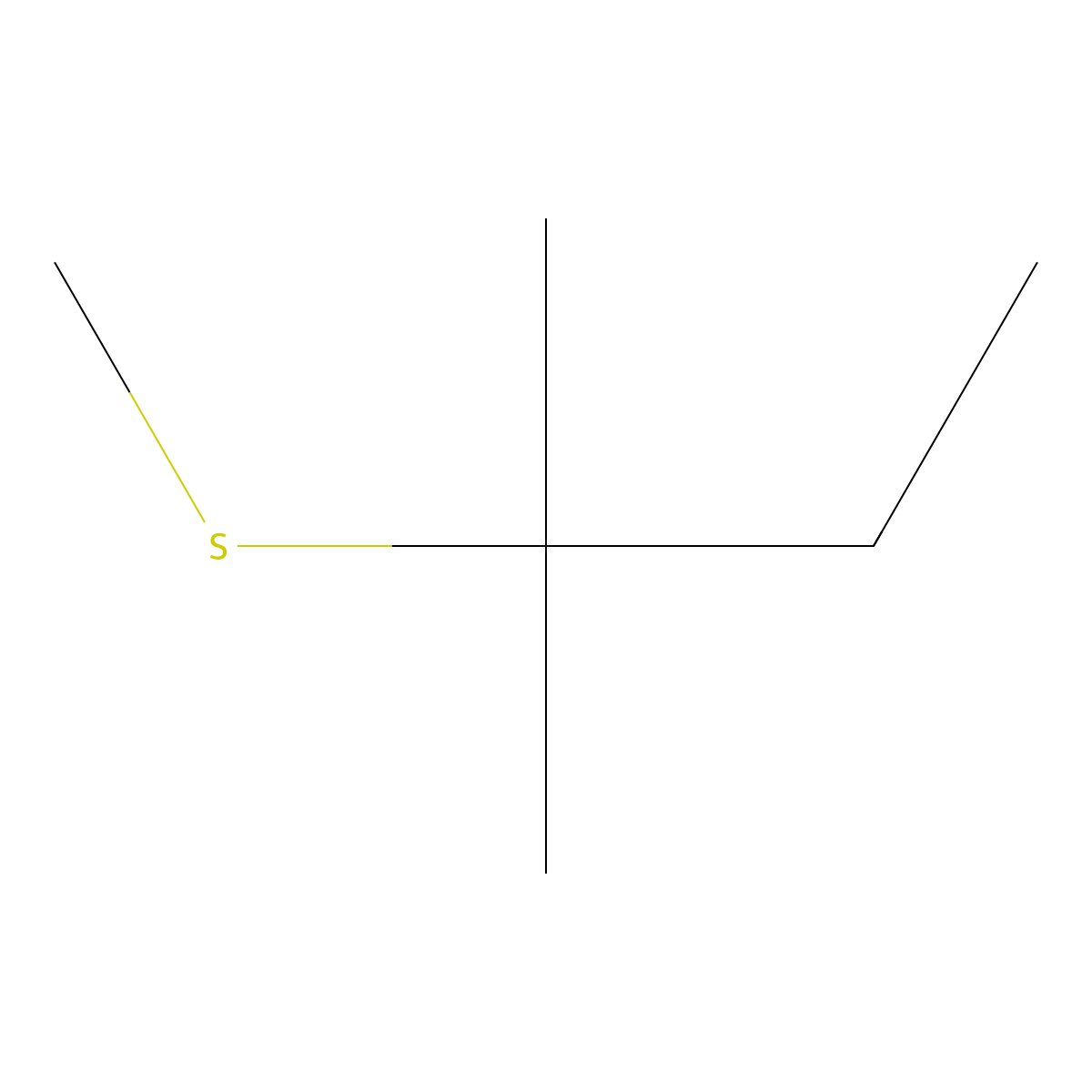 2-Methyl-2-(methylsulfanyl)butane molecular structure, CAS 13286-92-5