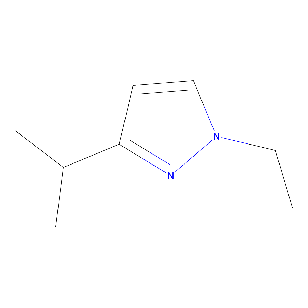 1-Ethyl-3-(methylethyl)pyrazole molecular structure, CAS 1328640-32-9