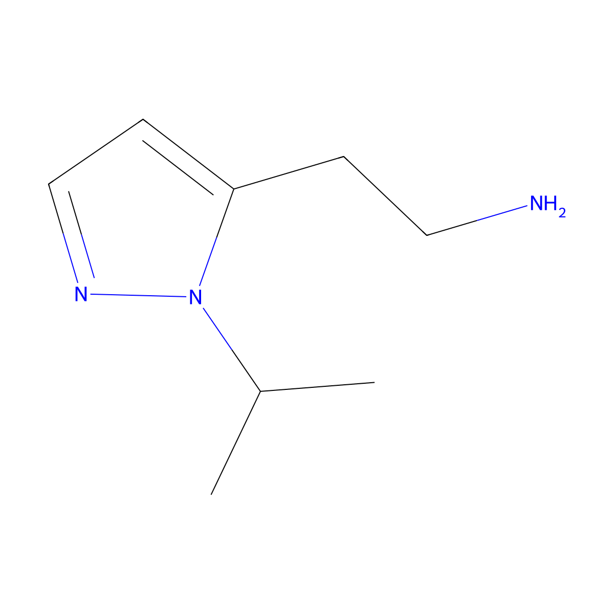 2-[1-(propan-2-yl)-1H-pyrazol-5-yl]ethan-1-amine molecular structure, CAS 1328640-64-7