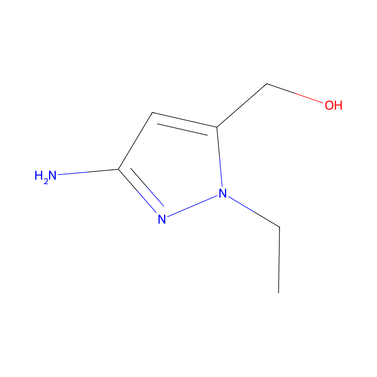(3-Amino-1-ethyl-1H-pyrazol-5-yl)methanol molecular structure, CAS 1328640-65-8