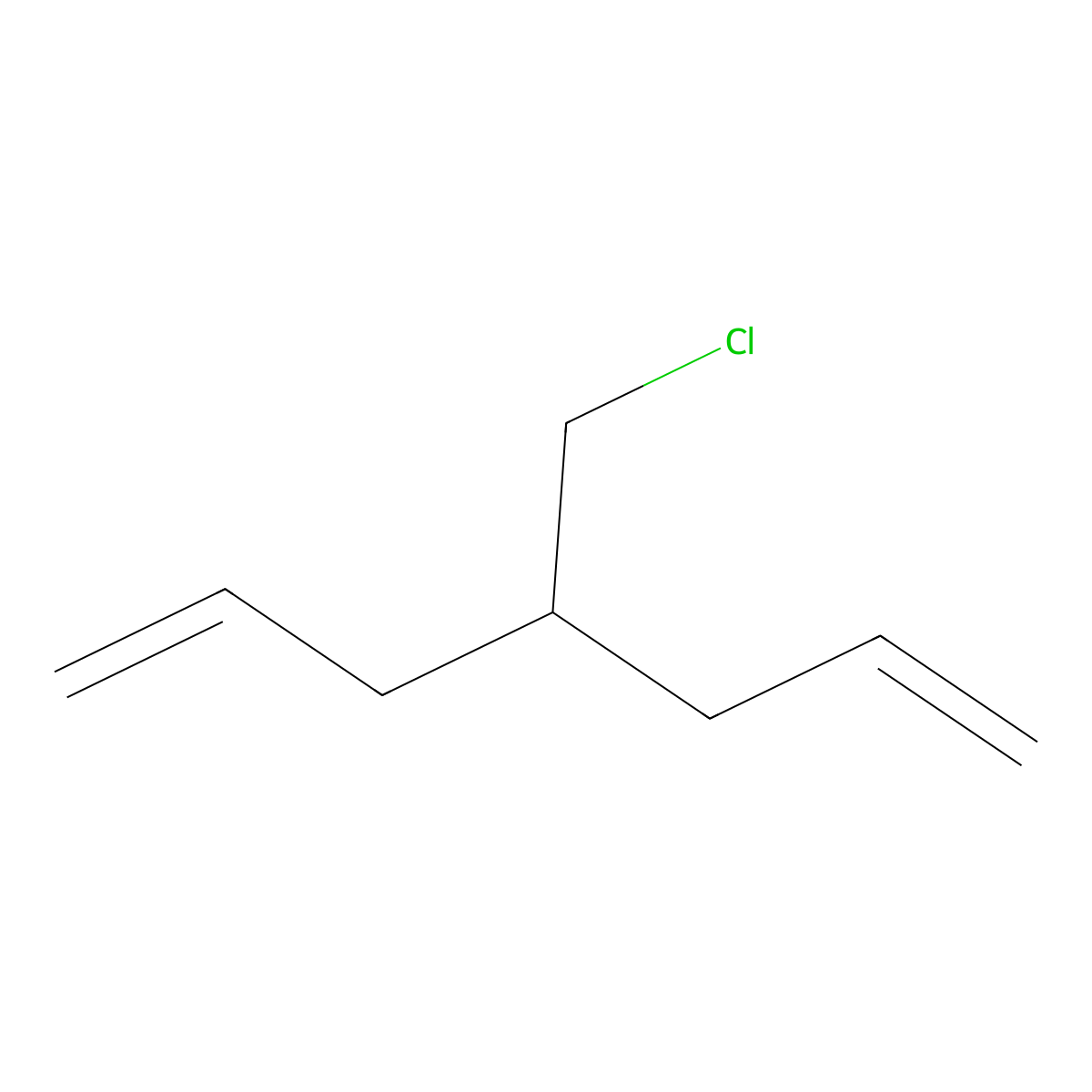 4-(Chloromethyl)hepta-1,6-diene molecular structure, CAS 132868-29-2