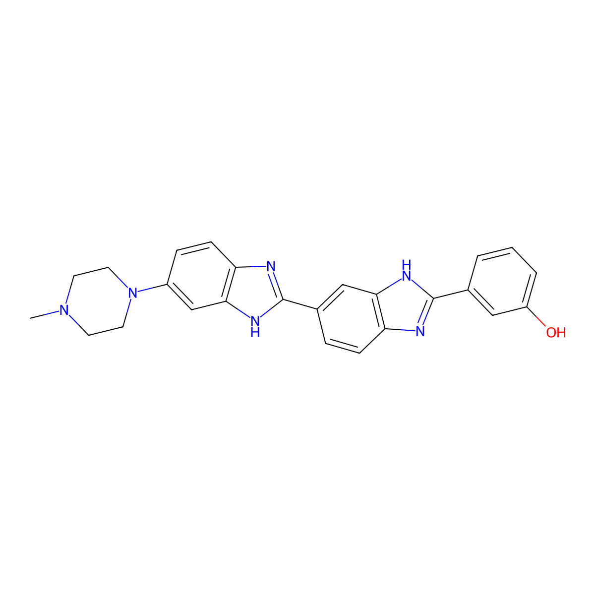 meta-Hoechst molecular structure, CAS 132869-83-1