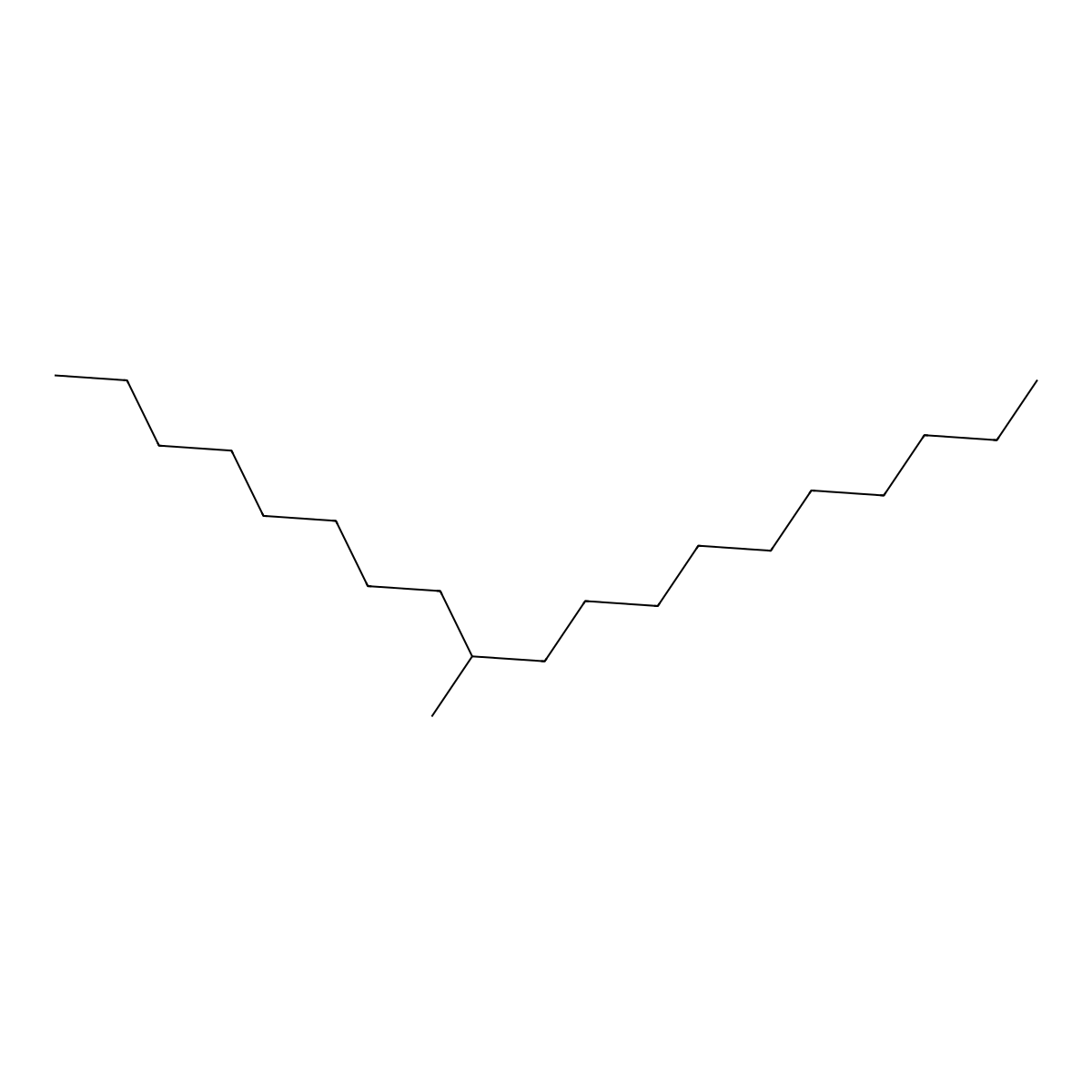 9-Methylnonadecane molecular structure, CAS 13287-24-6