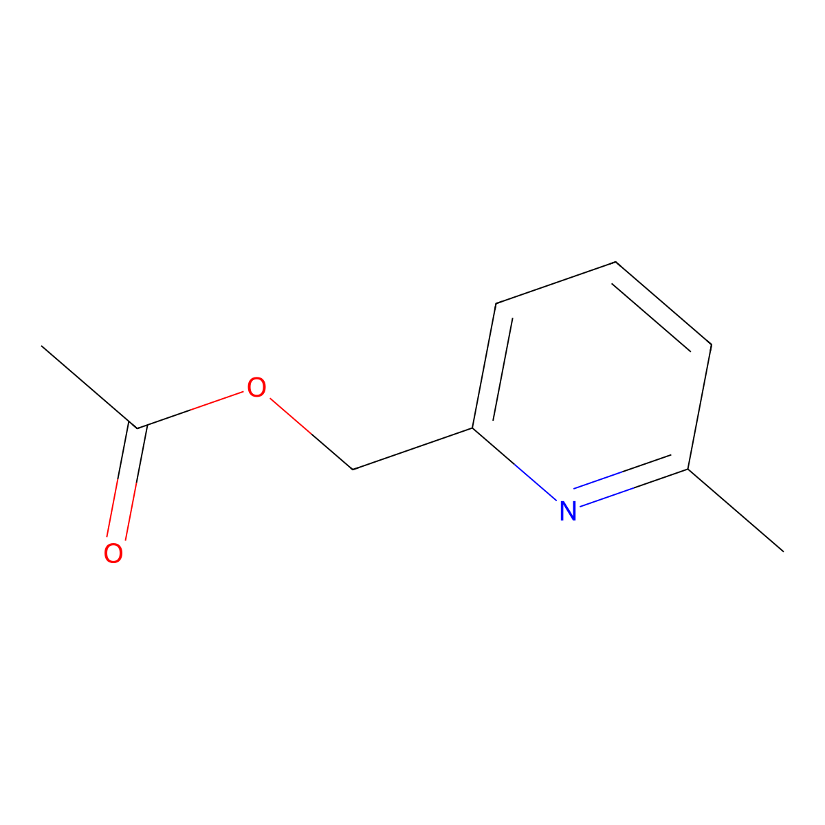 (6-Methylpyridin-2-yl)methyl acetate molecular structure, CAS 13287-64-4