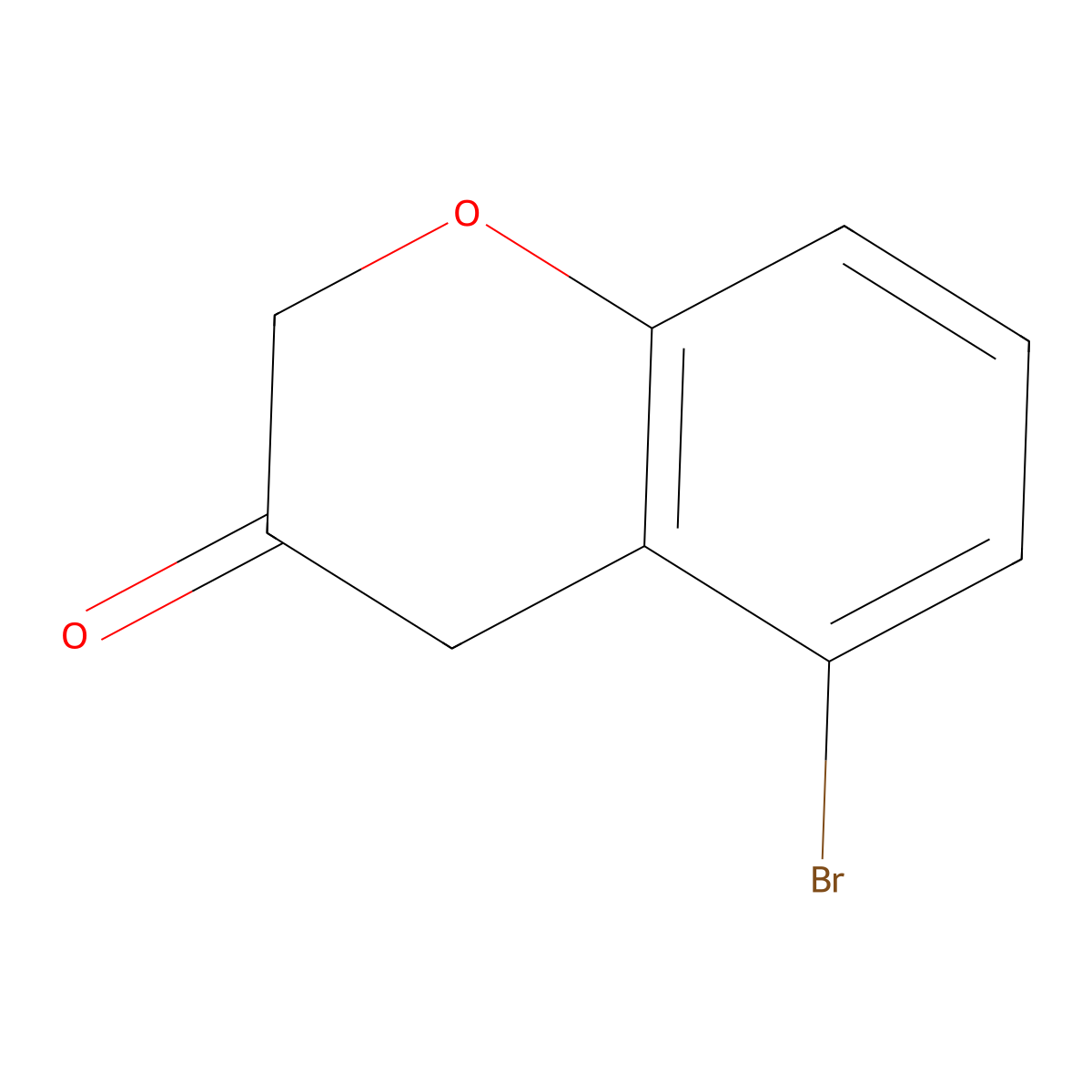 5-Bromochroman-3-one molecular structure, CAS 132873-53-1