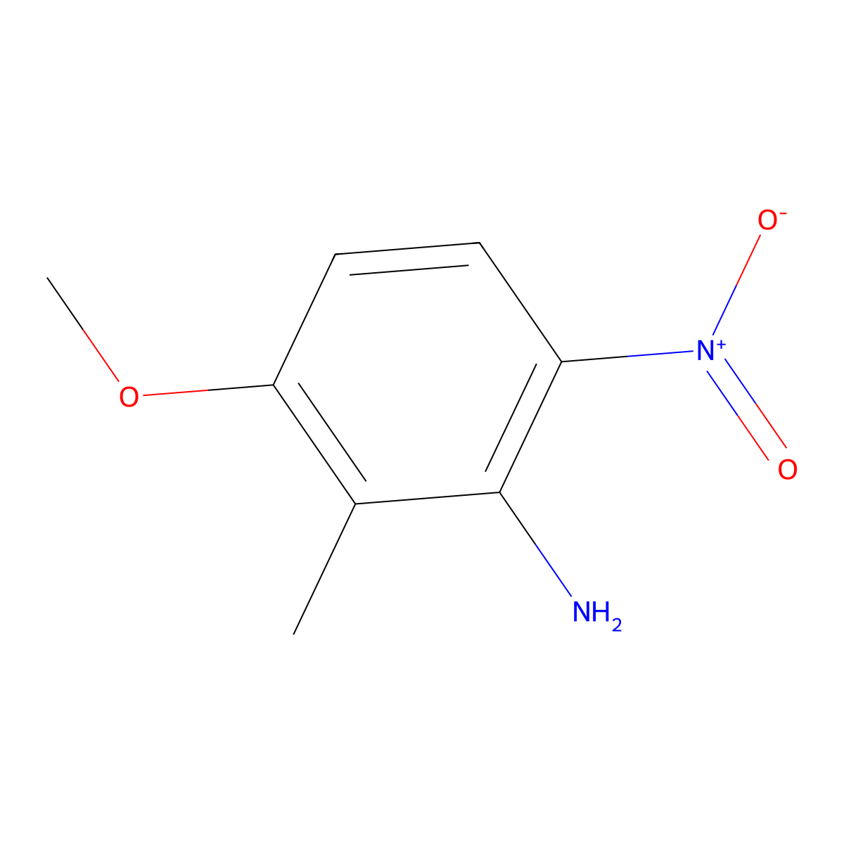 3-Methoxy-2-methyl-6-nitroaniline molecular structure, CAS 132873-82-6