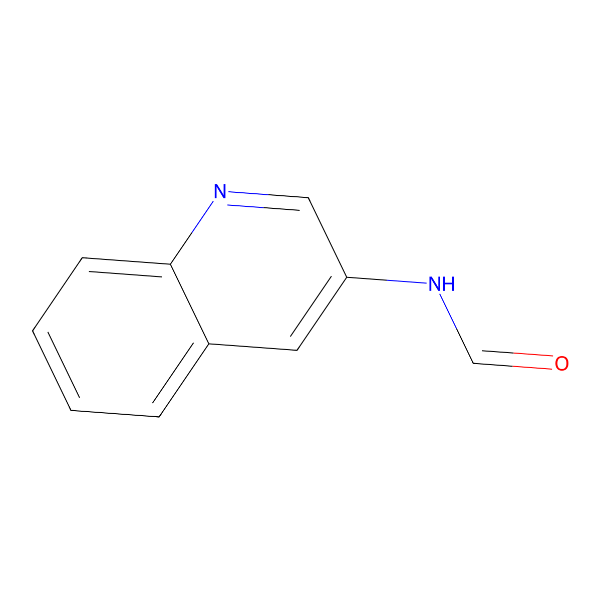 N-quinolin-3-ylformamide molecular structure, CAS 132873-85-9