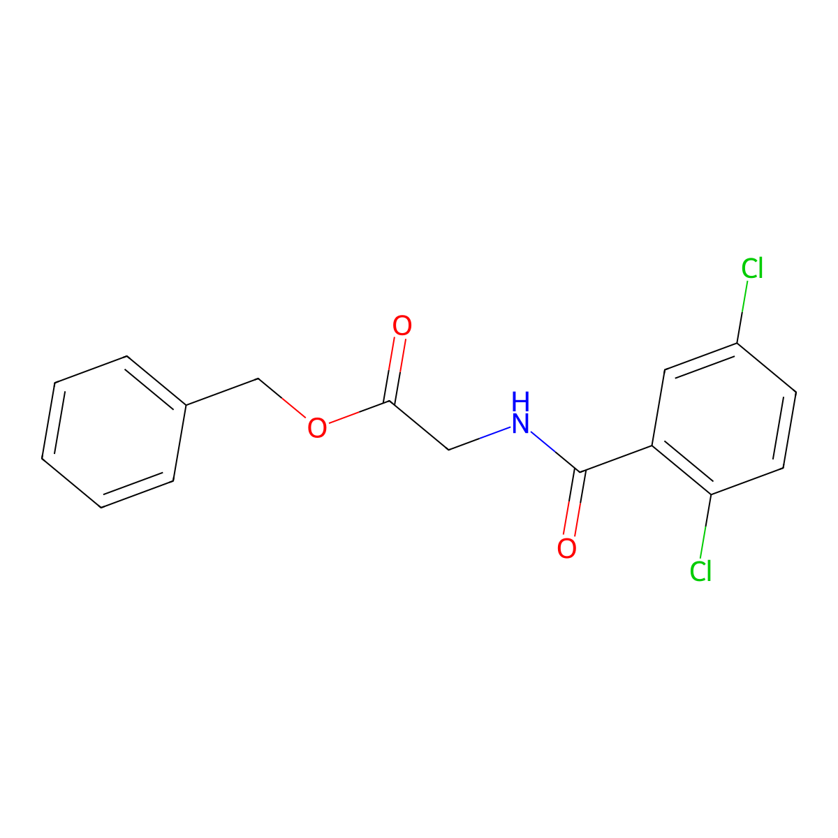 N-(2,5-Dichlorobenzoyl)glycine Benzyl Ester molecular structure, CAS 1328739-76-9