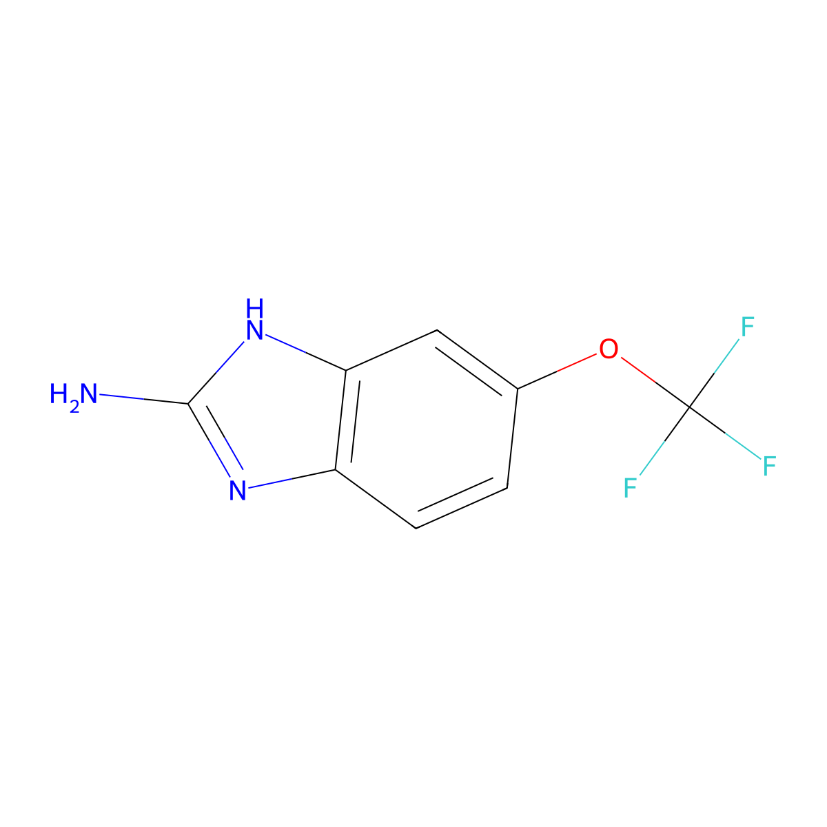 6-(Trifluoromethoxy)-1H-benzo[d]imidazol-2-amine molecular structure, CAS 132877-27-1