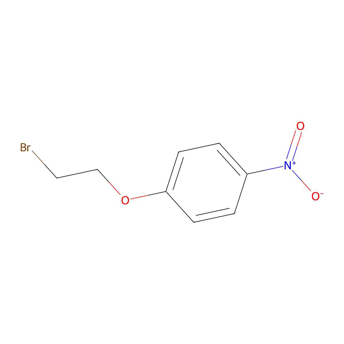 1-(2-Bromoethoxy)-4-nitrobenzene molecular structure, CAS 13288-06-7