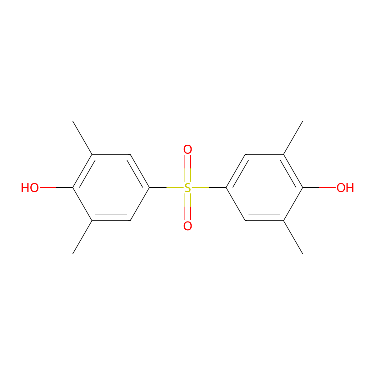 Phenol, 4,4'-sulfonylbis[2,6-dimethyl- molecular structure, CAS 13288-70-5