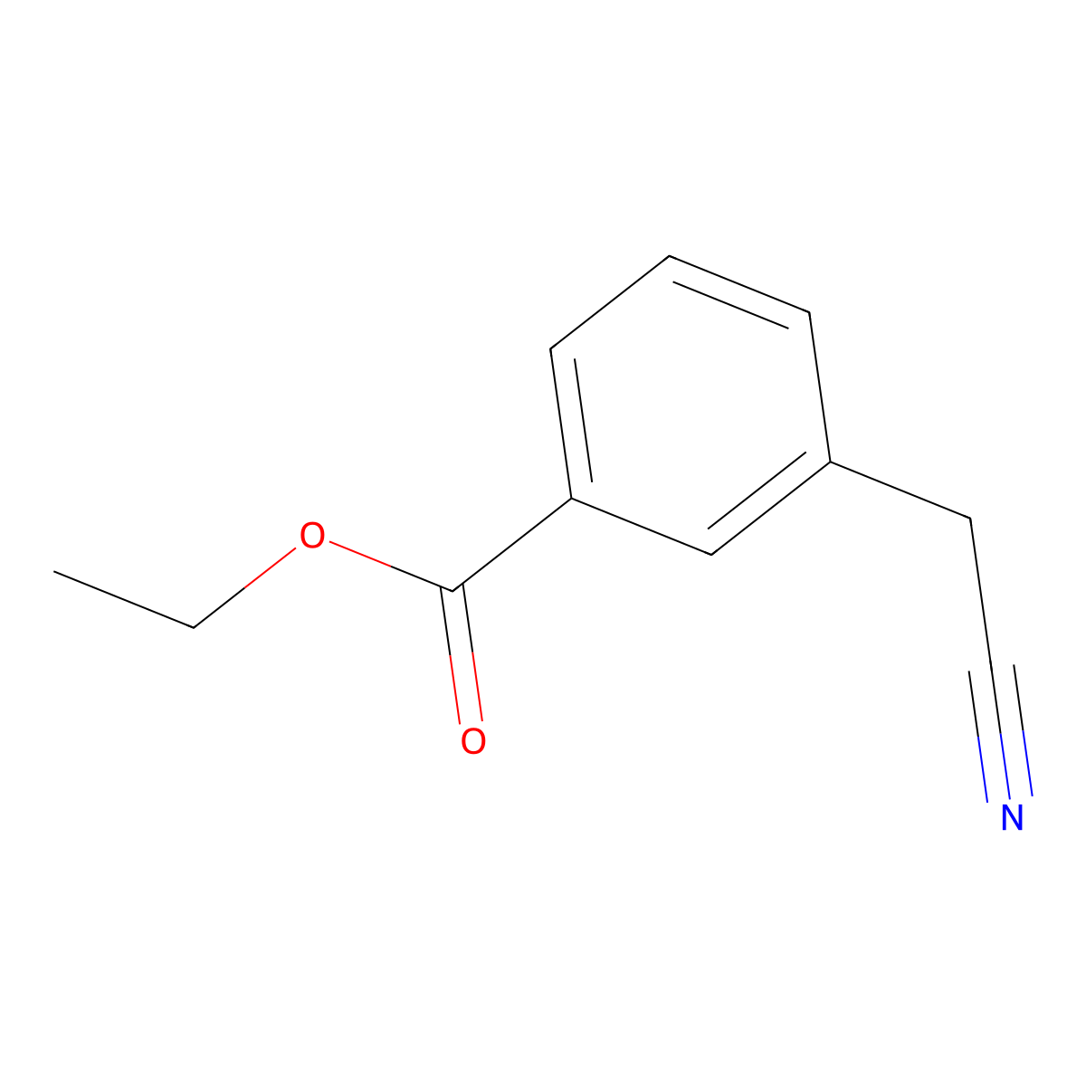 Ethyl 3-(cyanomethyl)benzoate molecular structure, CAS 13288-86-3