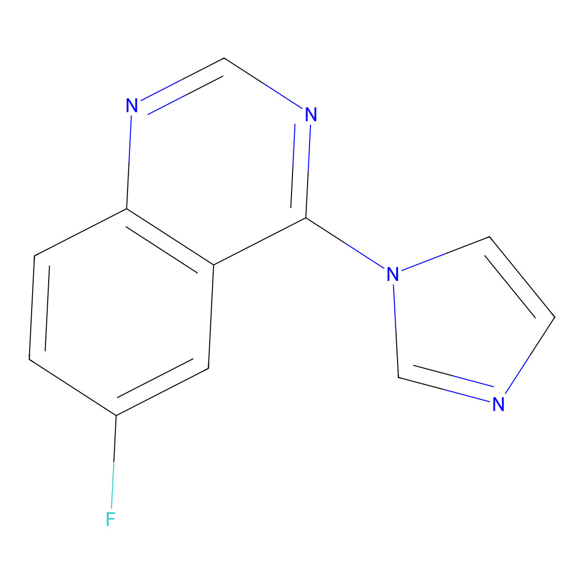 6-Fluoro-4-(1H-imidazol-1-yl)quinazoline molecular structure, CAS 1328807-93-7