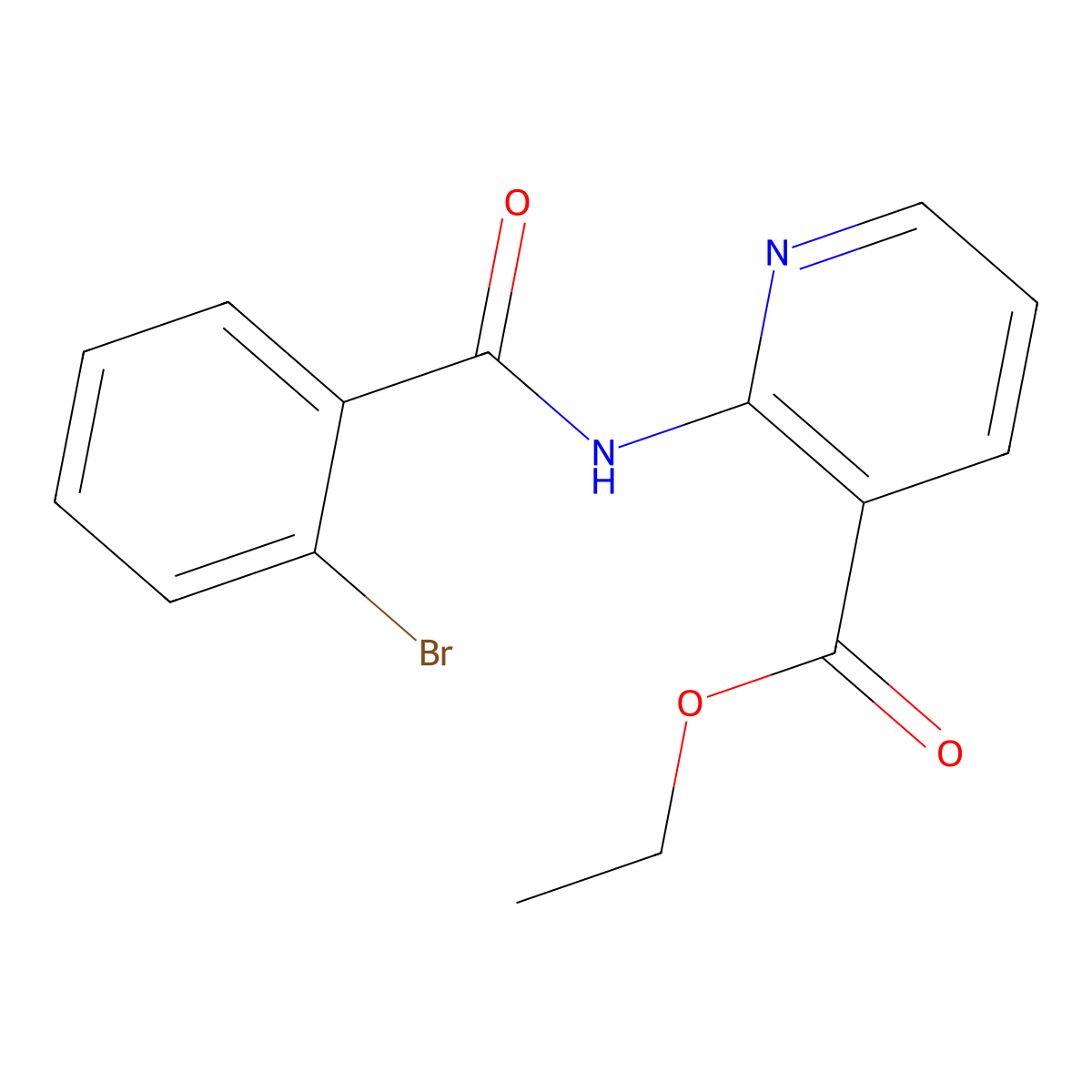 Ethyl 2-(2-bromobenzamido)pyridine-3-carboxylate molecular structure, CAS 1328810-10-1