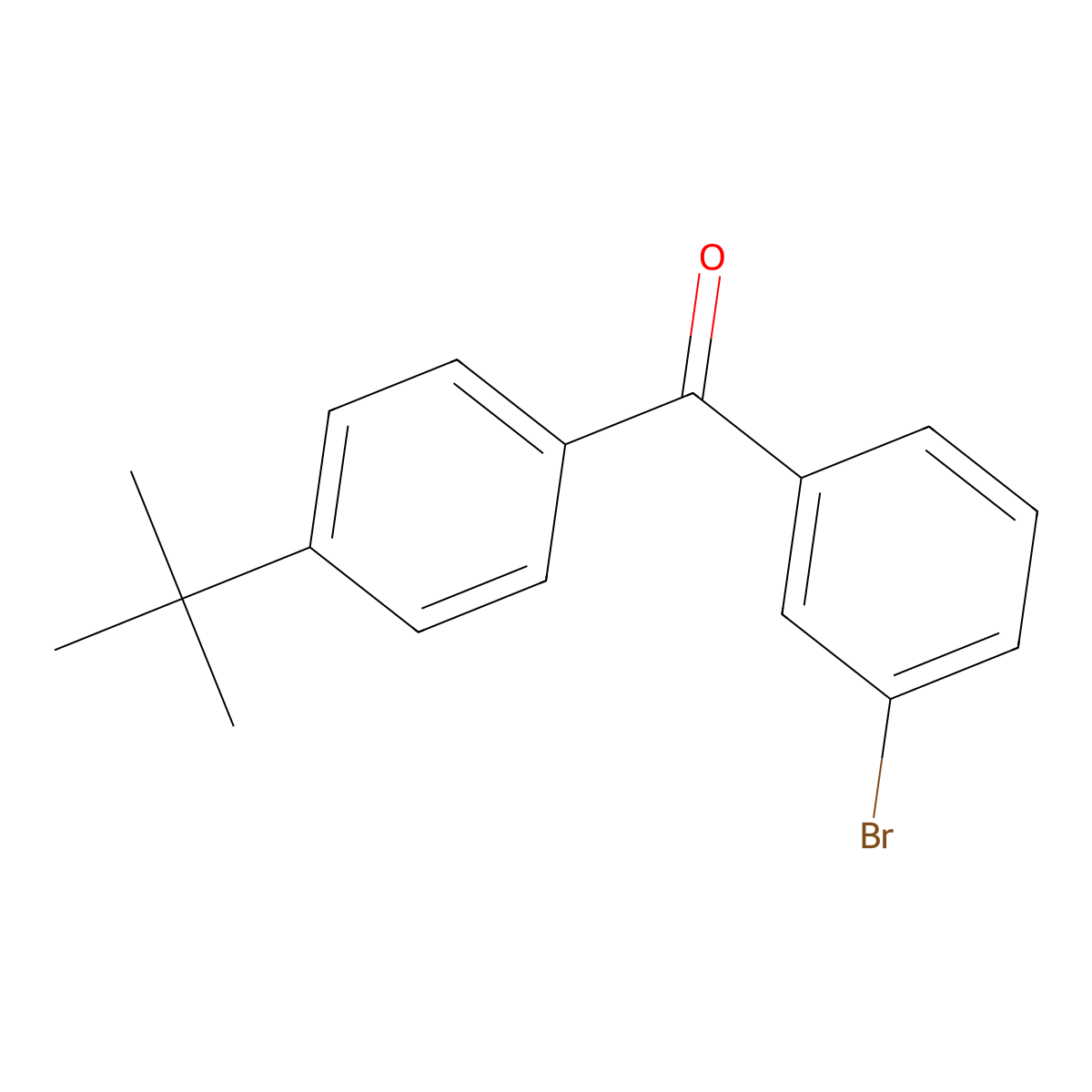 3-Bromo-4'-tert-butylbenzophenone molecular structure, CAS 132885-82-6