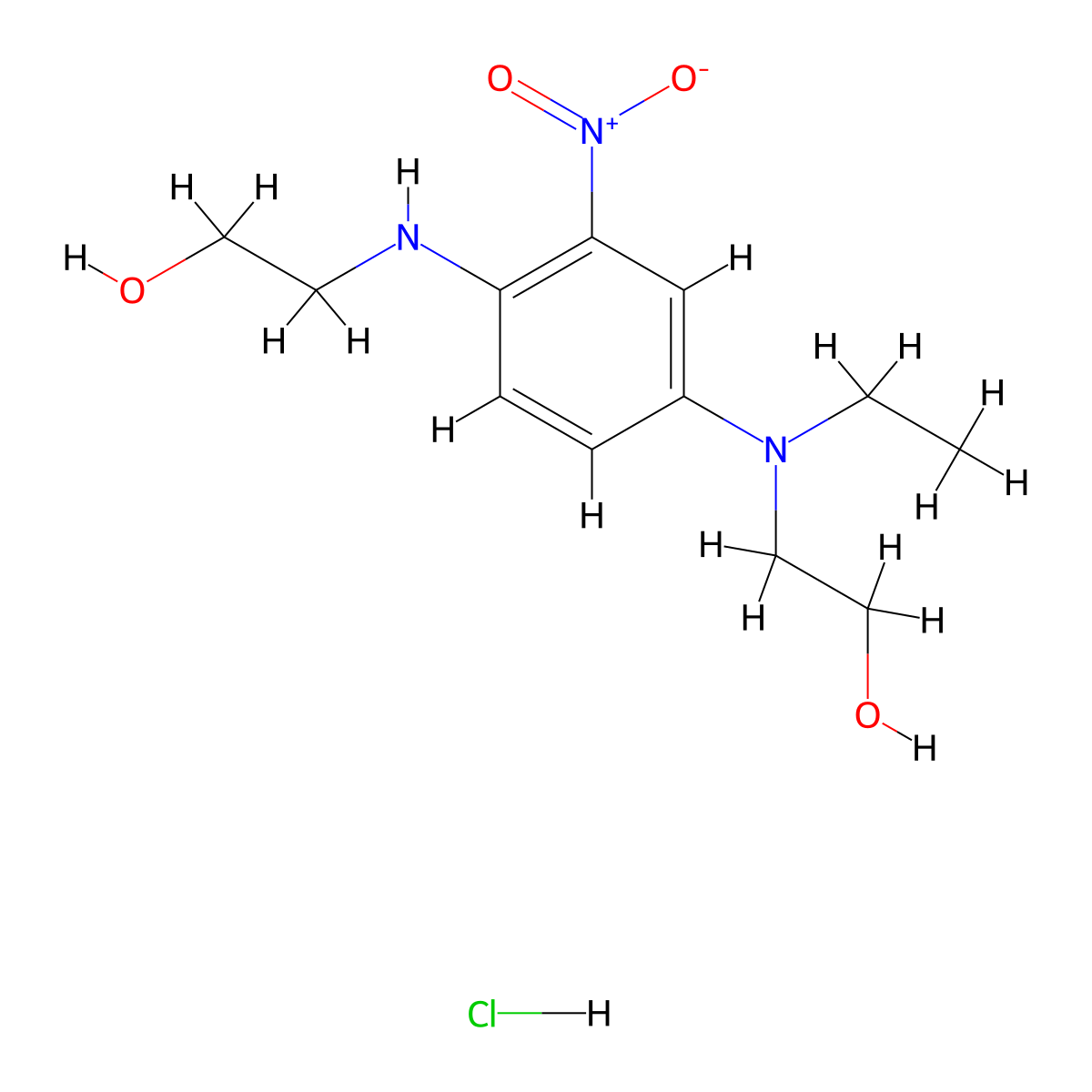HC Blue 12 molecular structure, CAS 132885-85-9