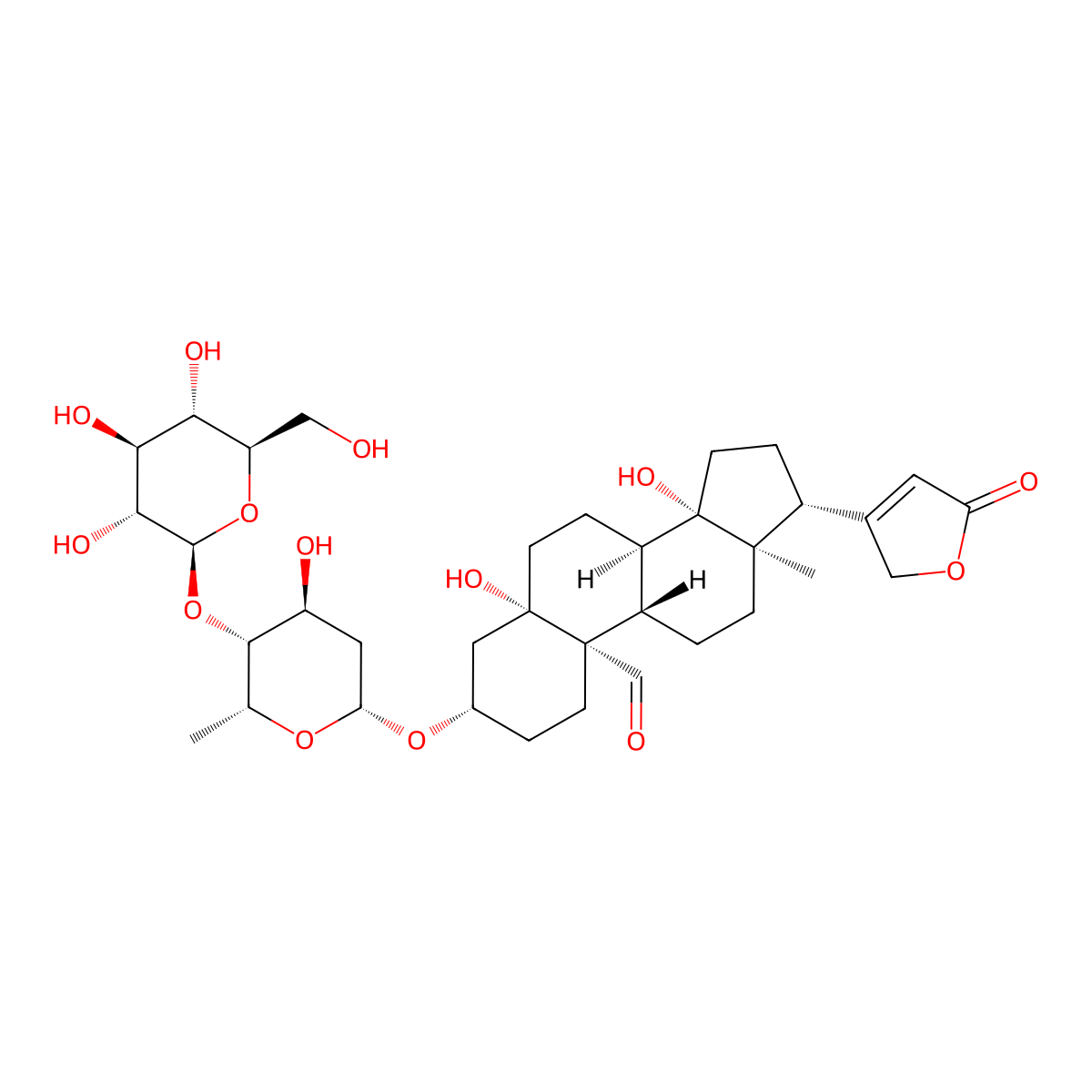 Olitoriside molecular structure, CAS 13289-20-8