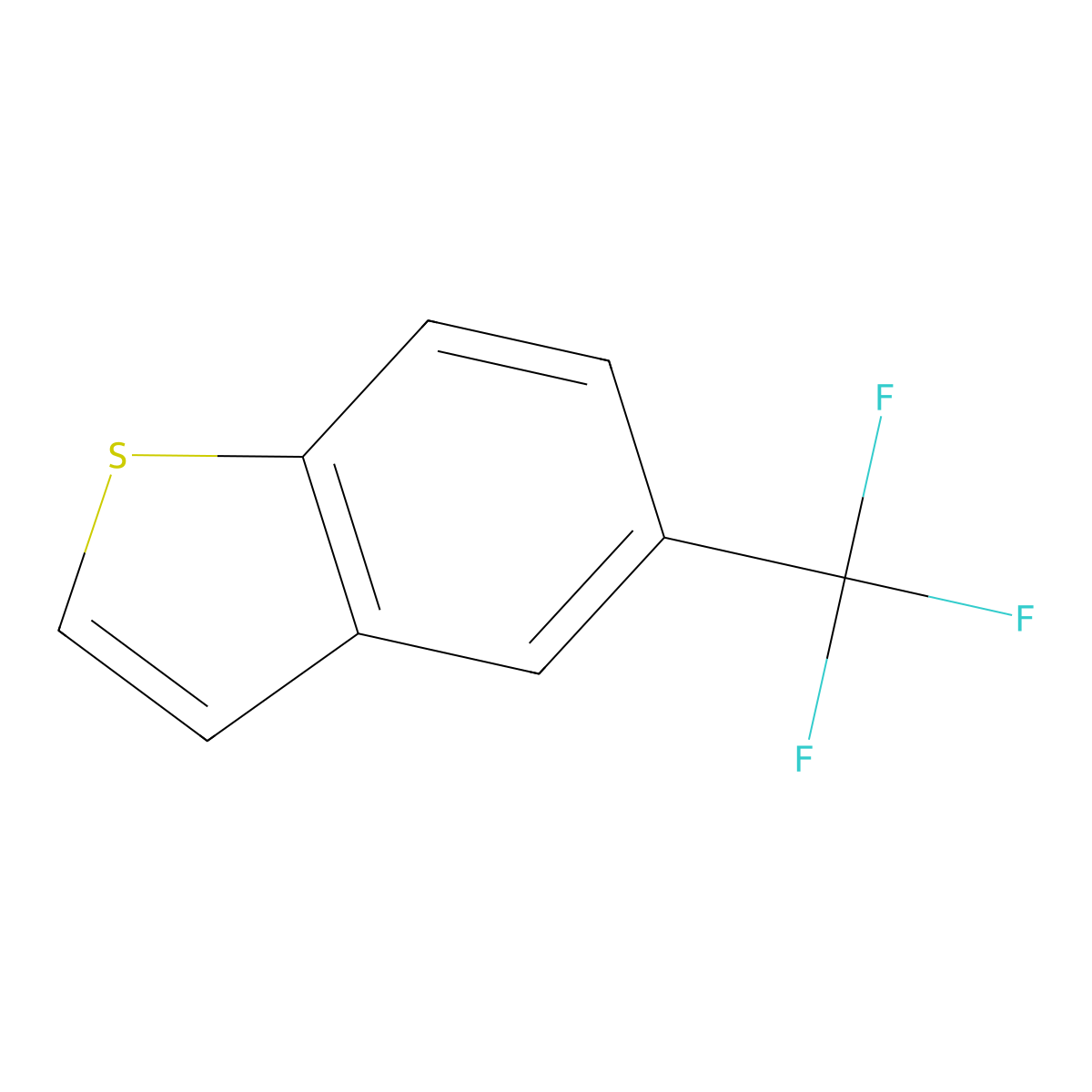 5-(Trifluoromethyl)benzo[b]thiophene molecular structure, CAS 132896-18-5