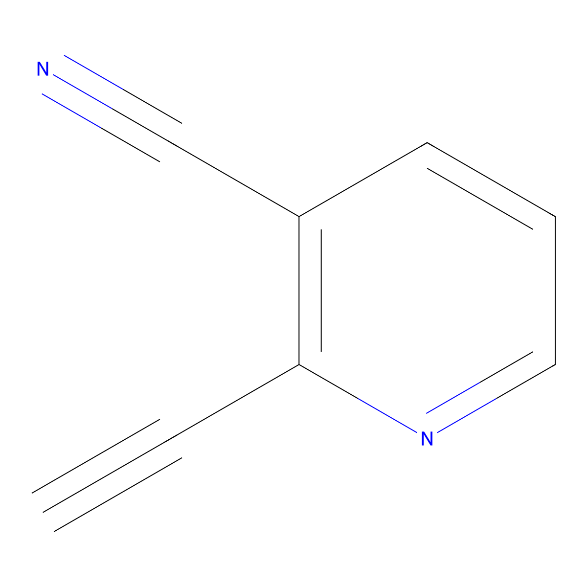 2-Ethynylpyridine-3-carbonitrile molecular structure, CAS 132898-81-8