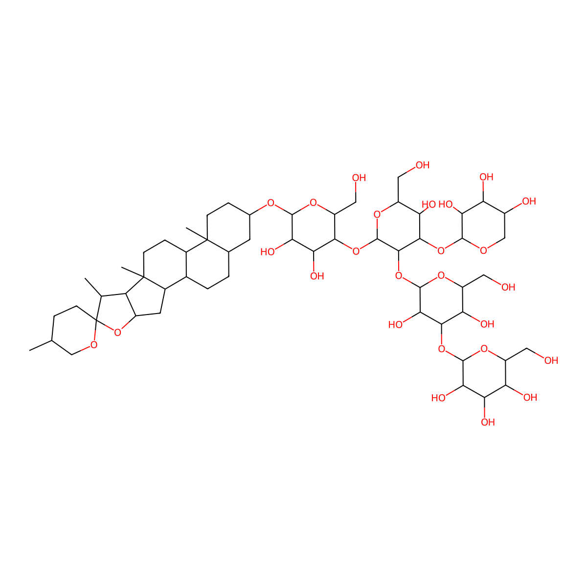 Tigonin molecular structure, CAS 1329-83-5