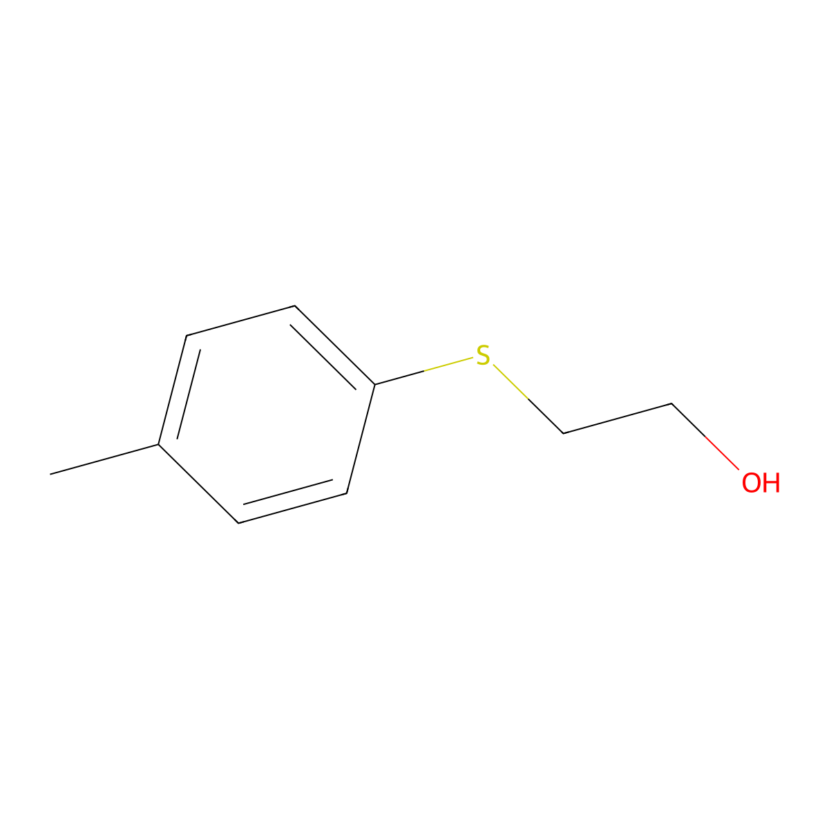 Ethanol, 2-[(4-methylphenyl)thio]- molecular structure, CAS 13290-16-9