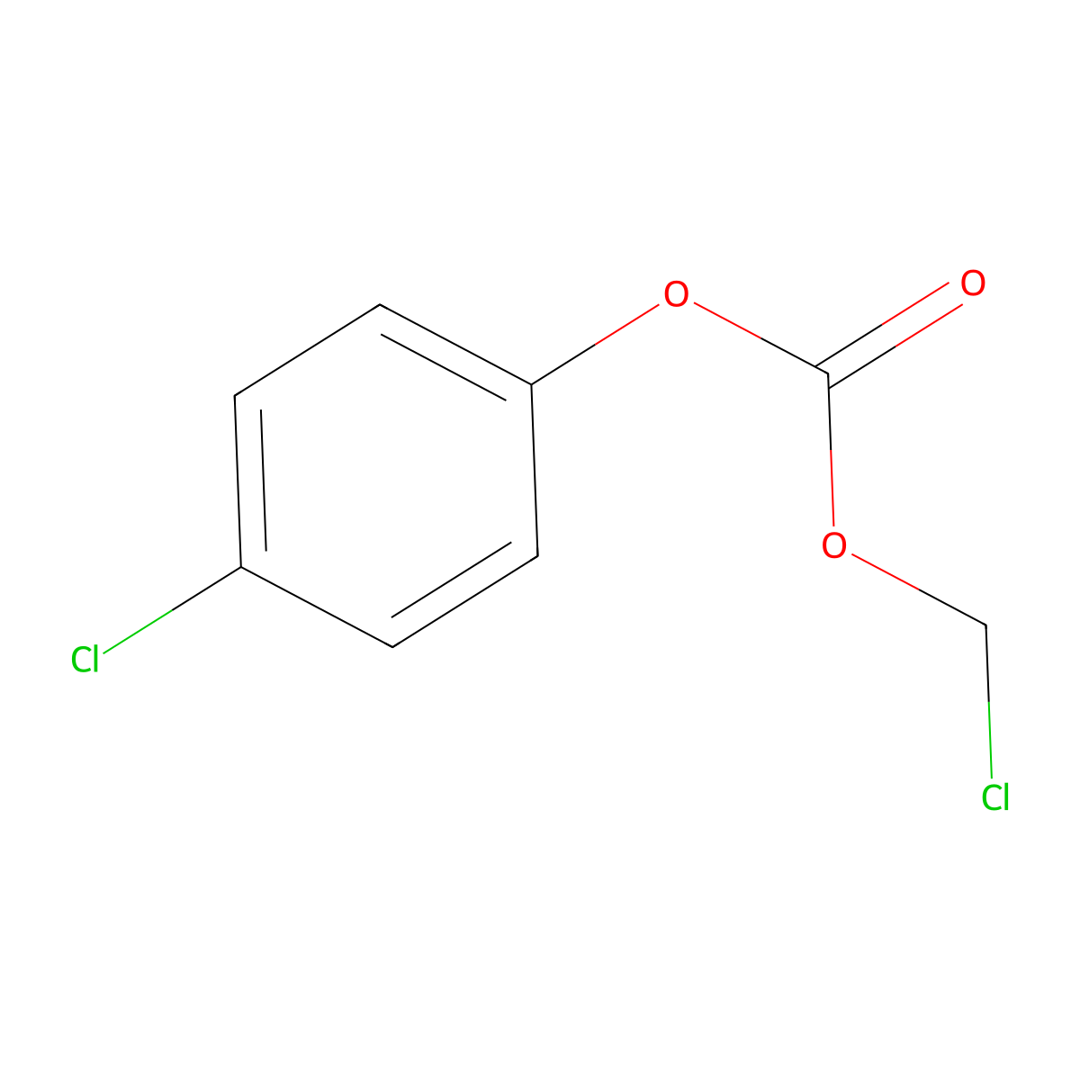Chloromethyl (4-chlorophenyl) carbonate molecular structure, CAS 132905-83-0