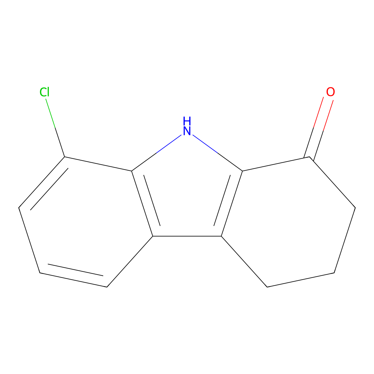 8-chloro-2,3,4,9-tetrahydro-1H-carbazol-1-one molecular structure, CAS 132906-52-6