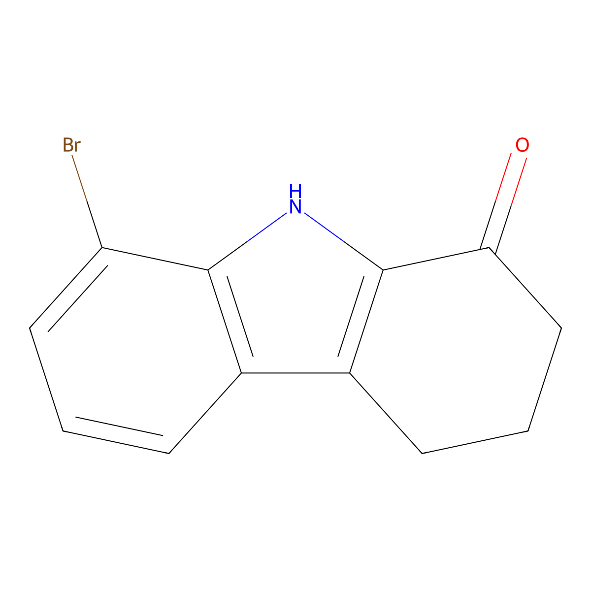 8-bromo-2,3,4,9-tetrahydro-1H-carbazol-1-one molecular structure, CAS 132906-53-7