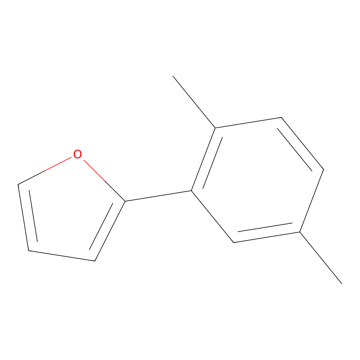 2-(2,5-Dimethylphenyl)furan molecular structure, CAS 132907-19-8