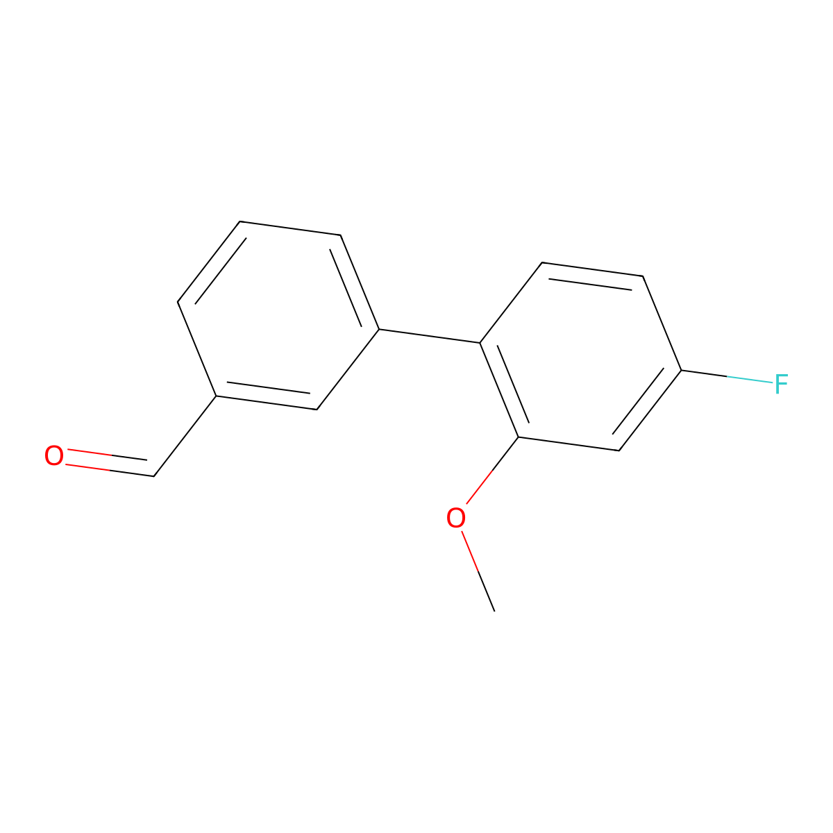 4'-Fluoro-2'-methoxybiphenyl-3-carbaldehyde molecular structure, CAS 1329115-53-8
