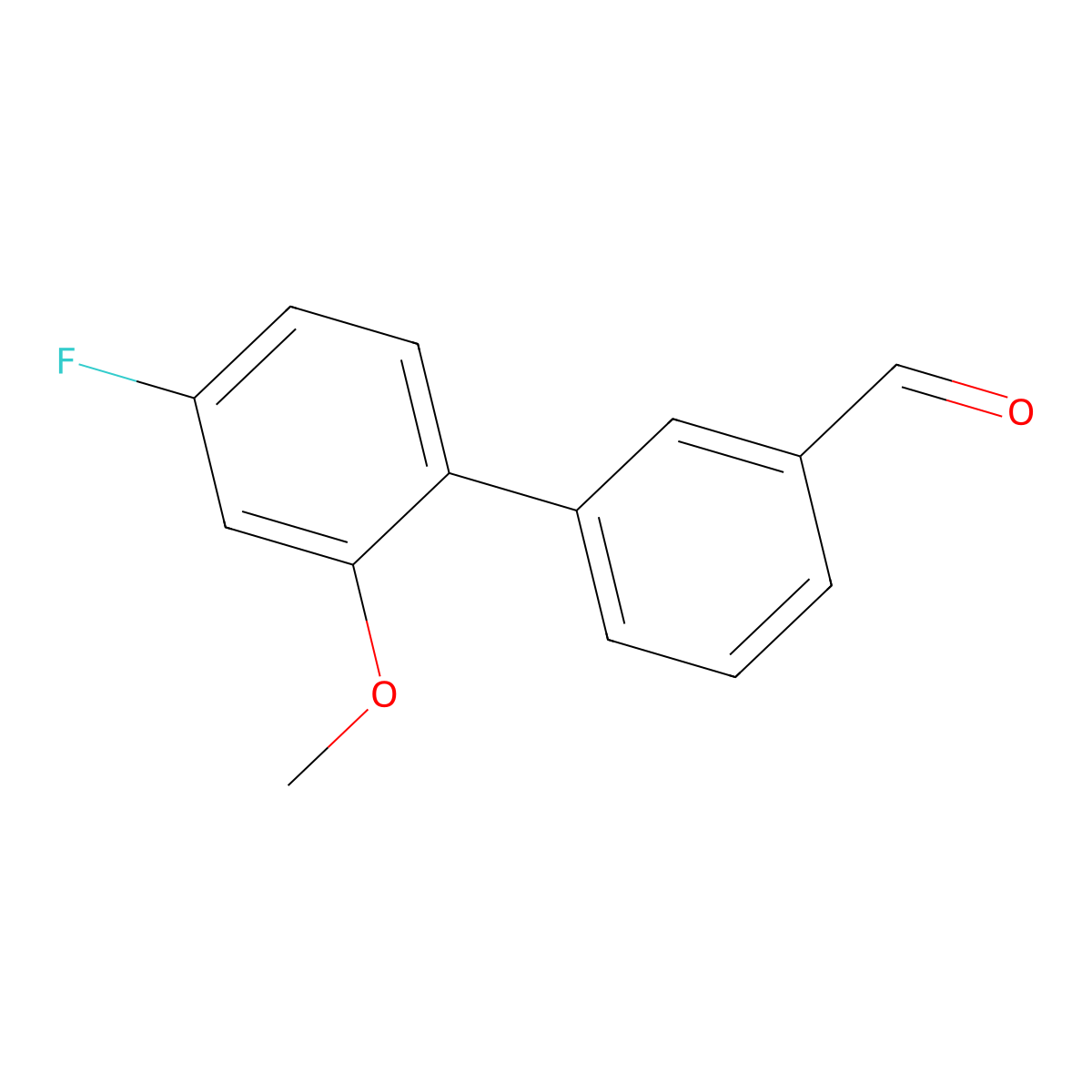 4'-Fluoro-2'-methoxybiphenyl-3-carbaldehyde molecular structure, CAS 1329115-53-8
