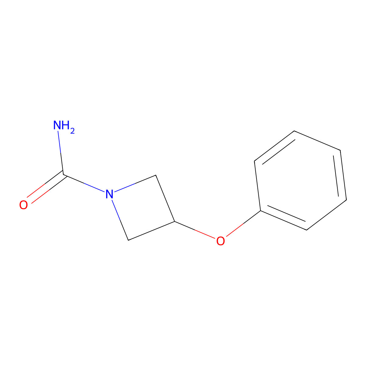 3-Phenoxyazetidine-1-carboxamide molecular structure, CAS 132923-96-7