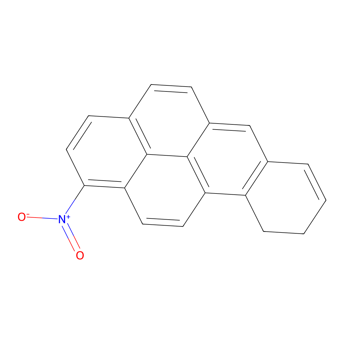 1-Nitro-9,10-dihydrobenzo(a)pyrene molecular structure, CAS 132929-89-6