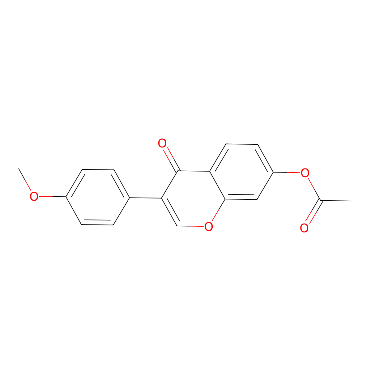 3-(4-Methoxyphenyl)-4-oxo-4h-chromen-7-yl acetate molecular structure, CAS 13293-49-7
