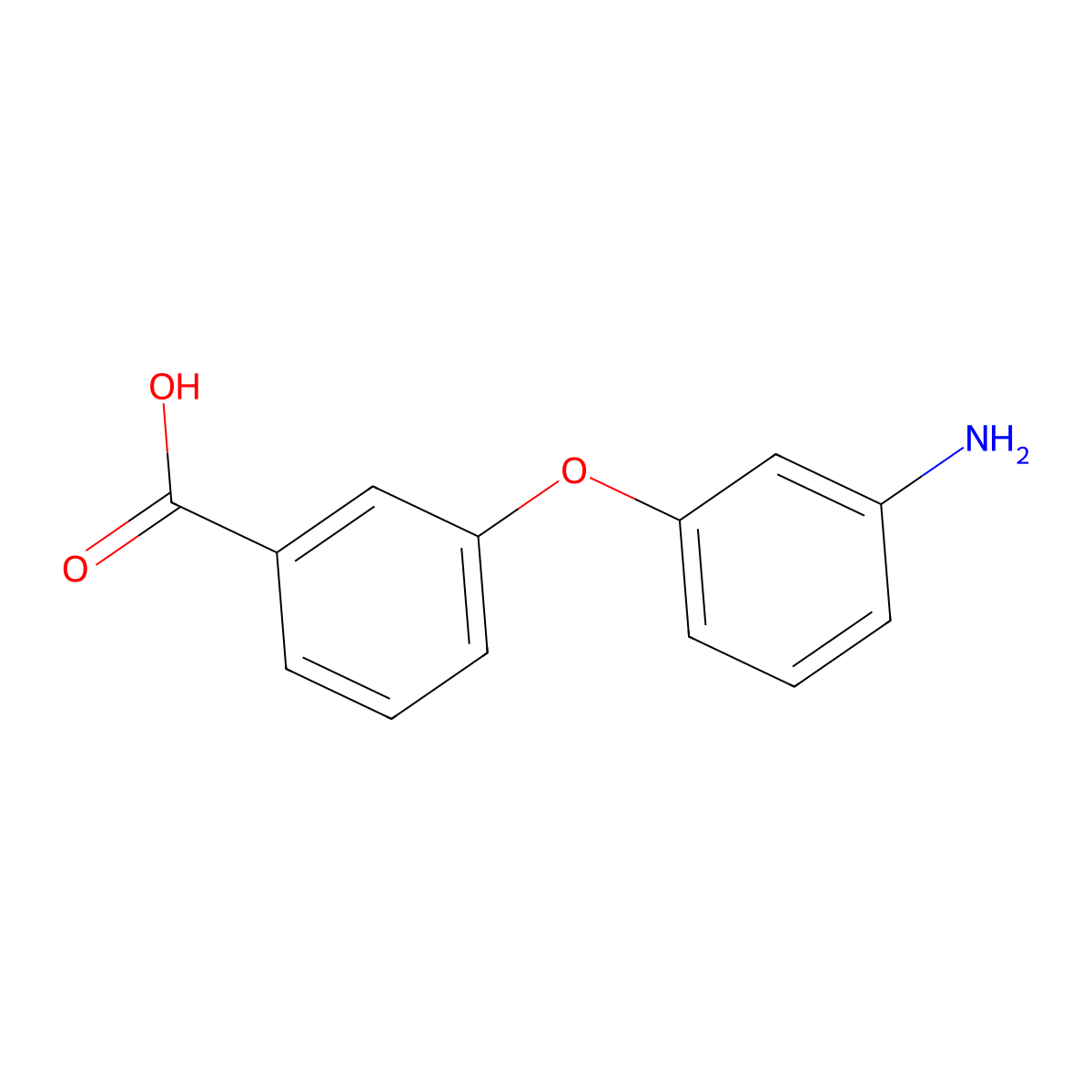 3-(3-Aminophenoxy)benzoic acid molecular structure, CAS 132930-52-0