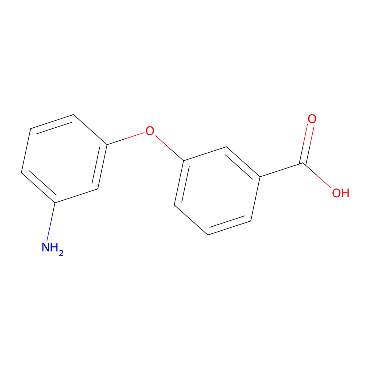 3-(3-Aminophenoxy)benzoic acid molecular structure, CAS 132930-52-0