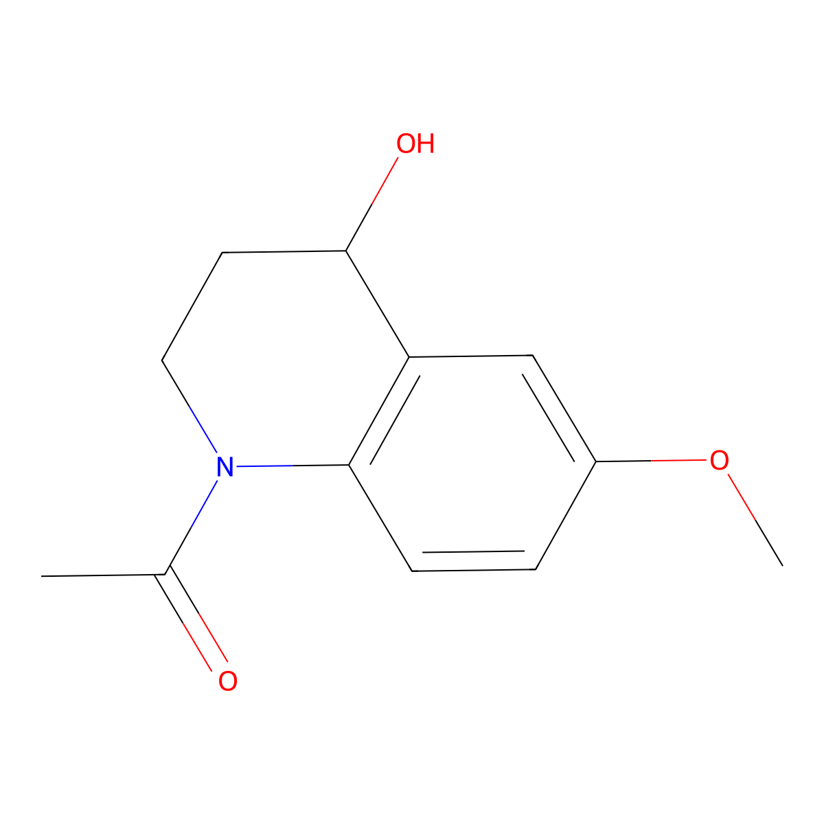1-(4-Hydroxy-6-methoxy-1,2,3,4-tetrahydroquinolin-1-yl)ethan-1-one molecular structure, CAS 1329382-11-7