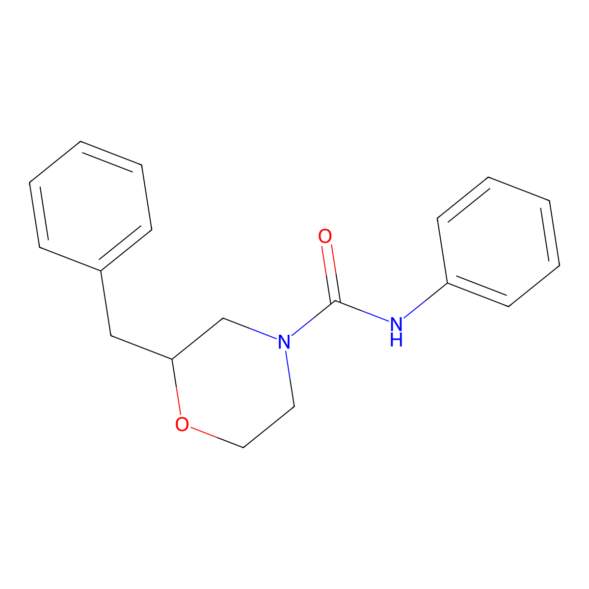 2-benzyl-N-phenylmorpholine-4-carboxamide molecular structure, CAS 1329383-33-6