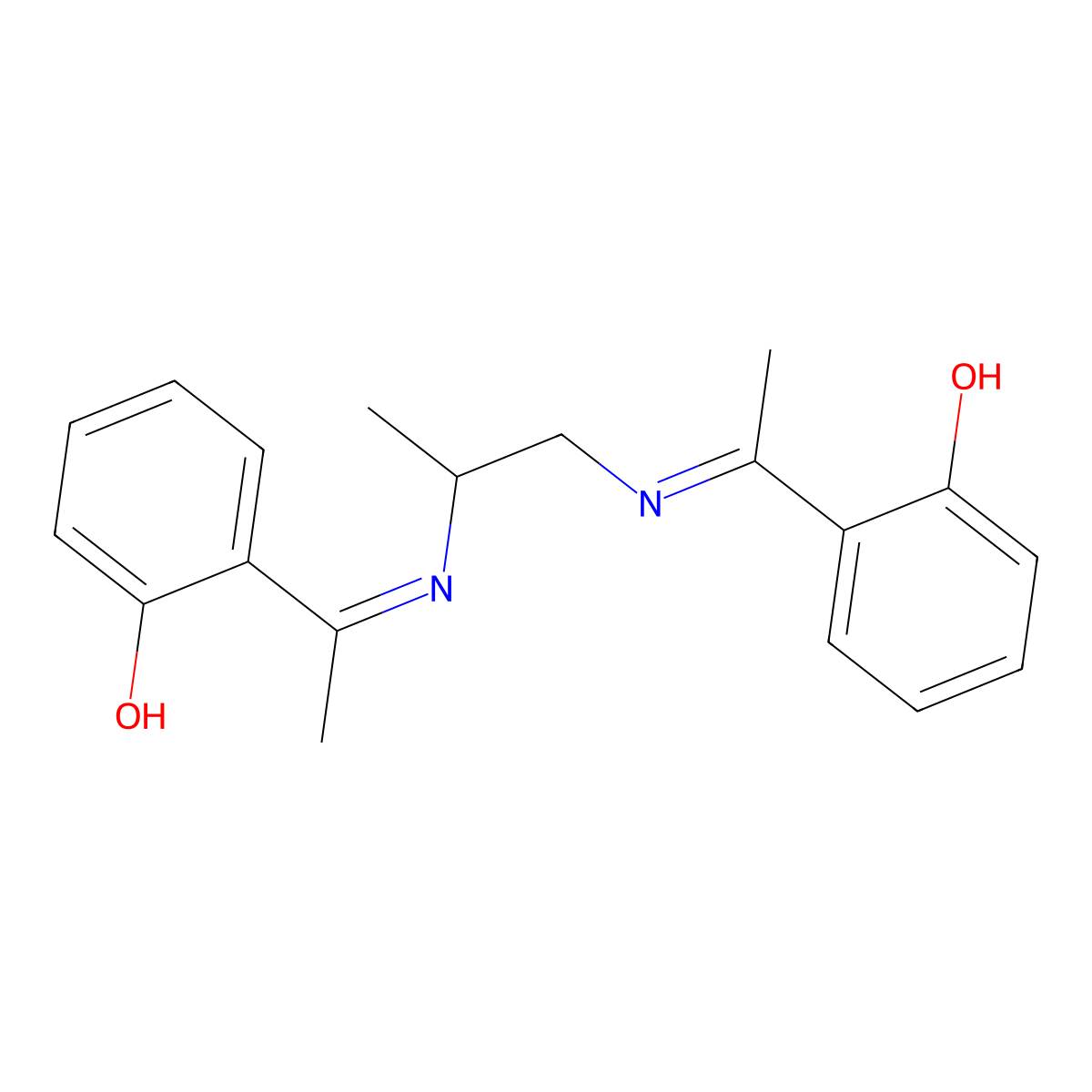 2,2'-[Propylenebis(nitriloethylidyne)]di-phenol molecular structure, CAS 13294-00-3