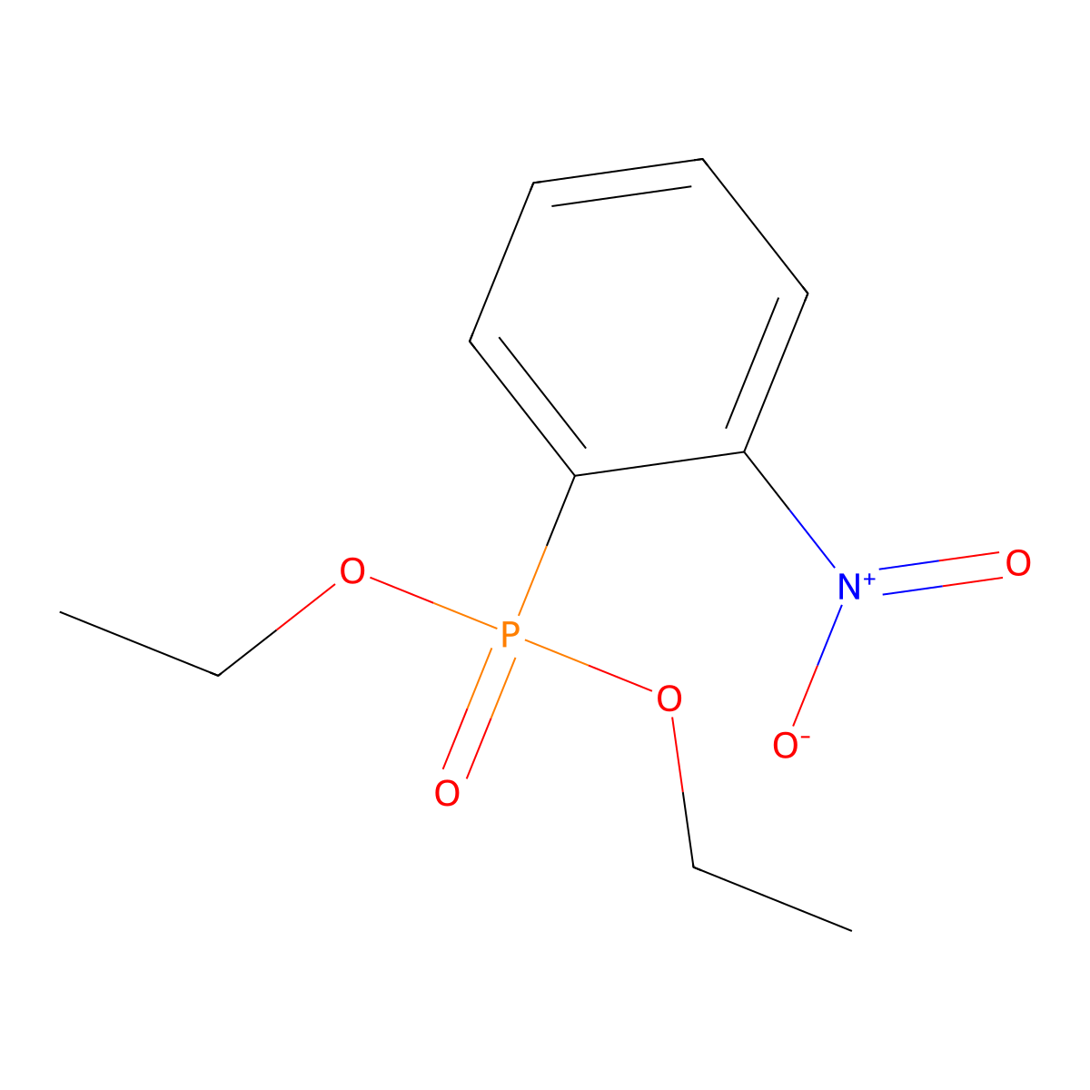 Diethyl (2-nitrophenyl)phosphonate molecular structure, CAS 13294-40-1