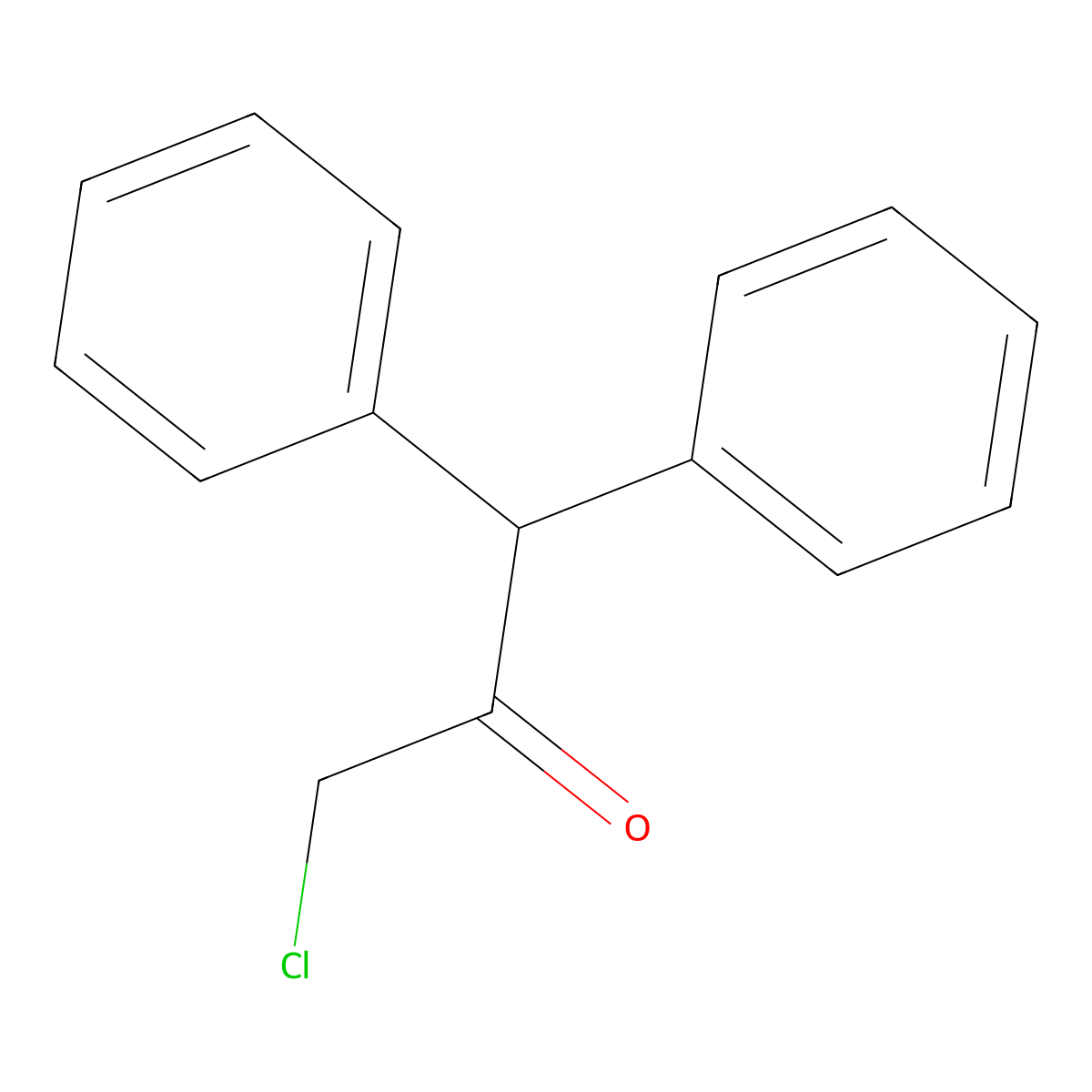 3-Chloro-1,1-diphenylpropan-2-one molecular structure, CAS 13294-63-8