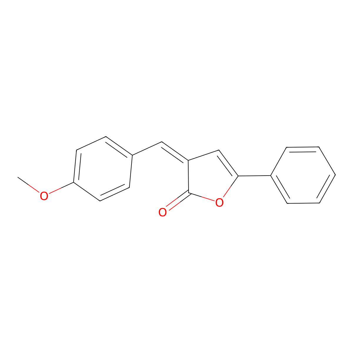 3-[(4-Methoxyphenyl)methylidene]-5-phenyl-furan-2-one molecular structure, CAS 13294-96-7