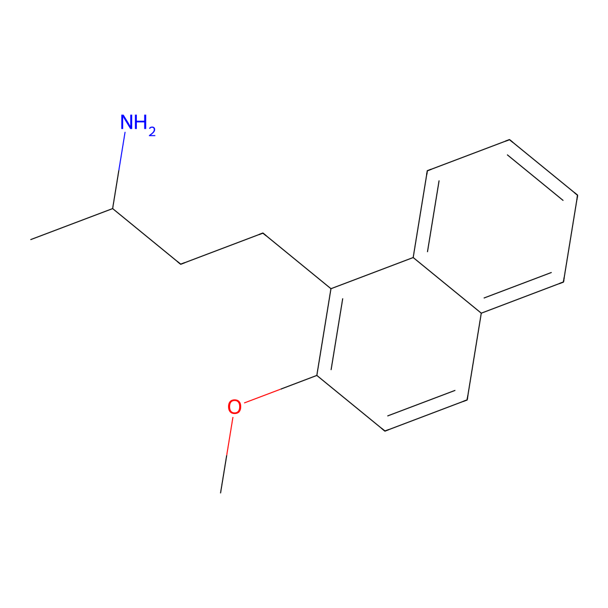 4-(2-Methoxynaphthalen-1-yl)butan-2-amine molecular structure, CAS 1329469-30-8
