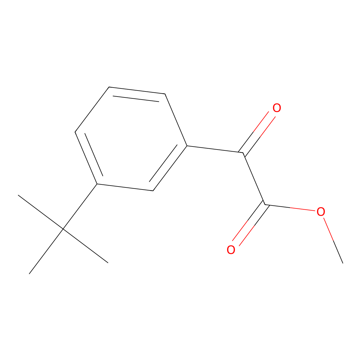Methyl 3-tert-butylbenzoylformate molecular structure, CAS 1329481-48-2