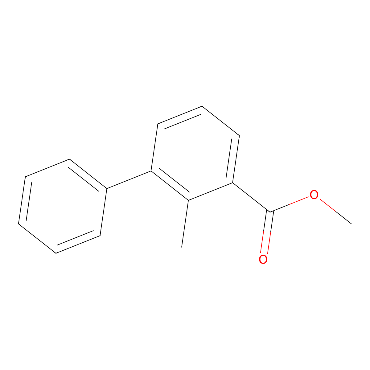 2-Methyl-3-phenylbenzoic Acid Methyl Ester molecular structure, CAS 1329496-87-8