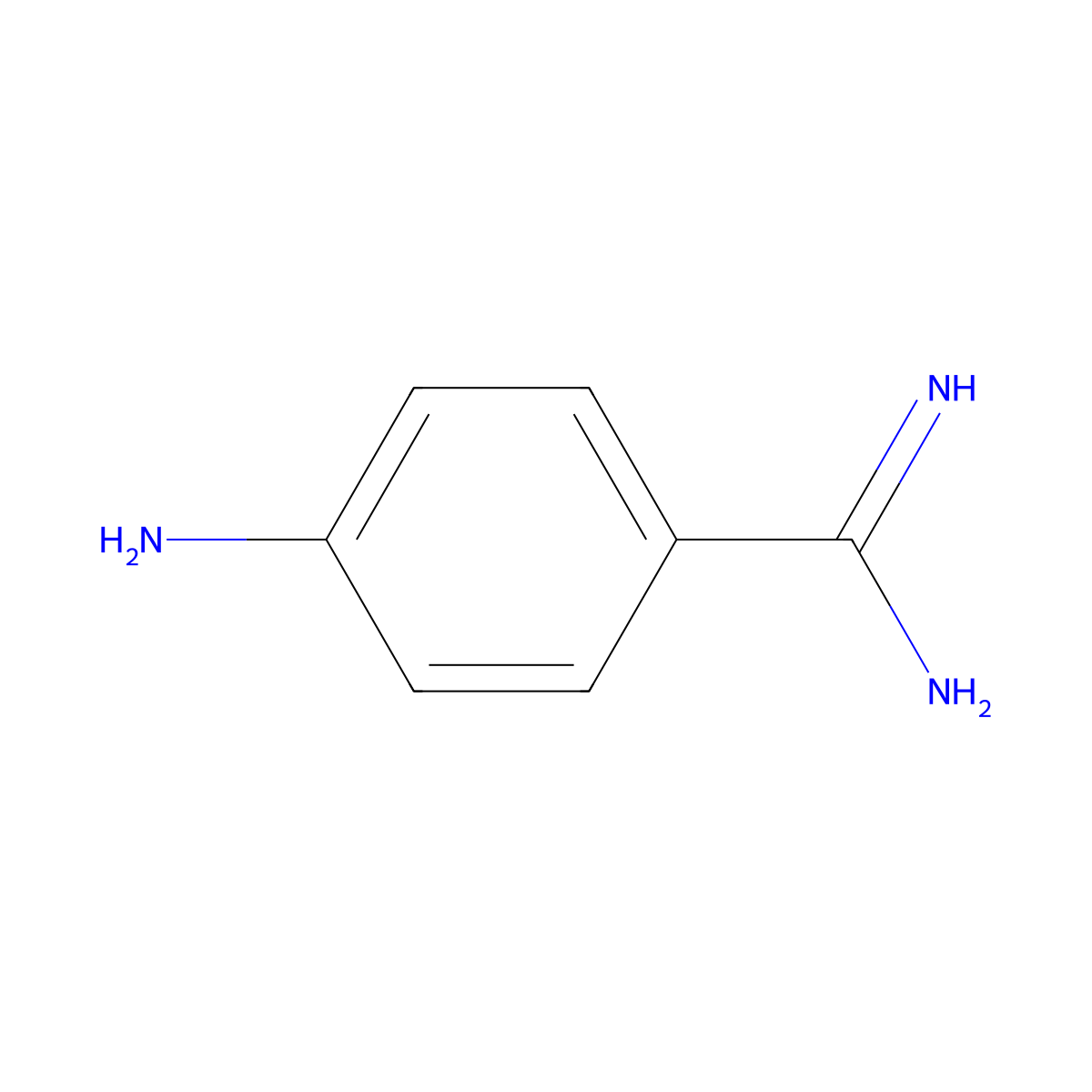 p-Aminobenzamidine molecular structure, CAS 1329499-33-3