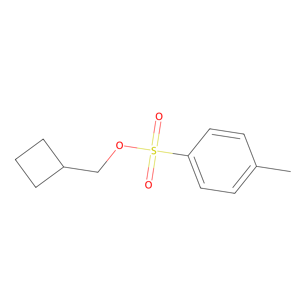 Cyclobutylmethyl 4-methylbenzenesulfonate molecular structure, CAS 13295-53-9