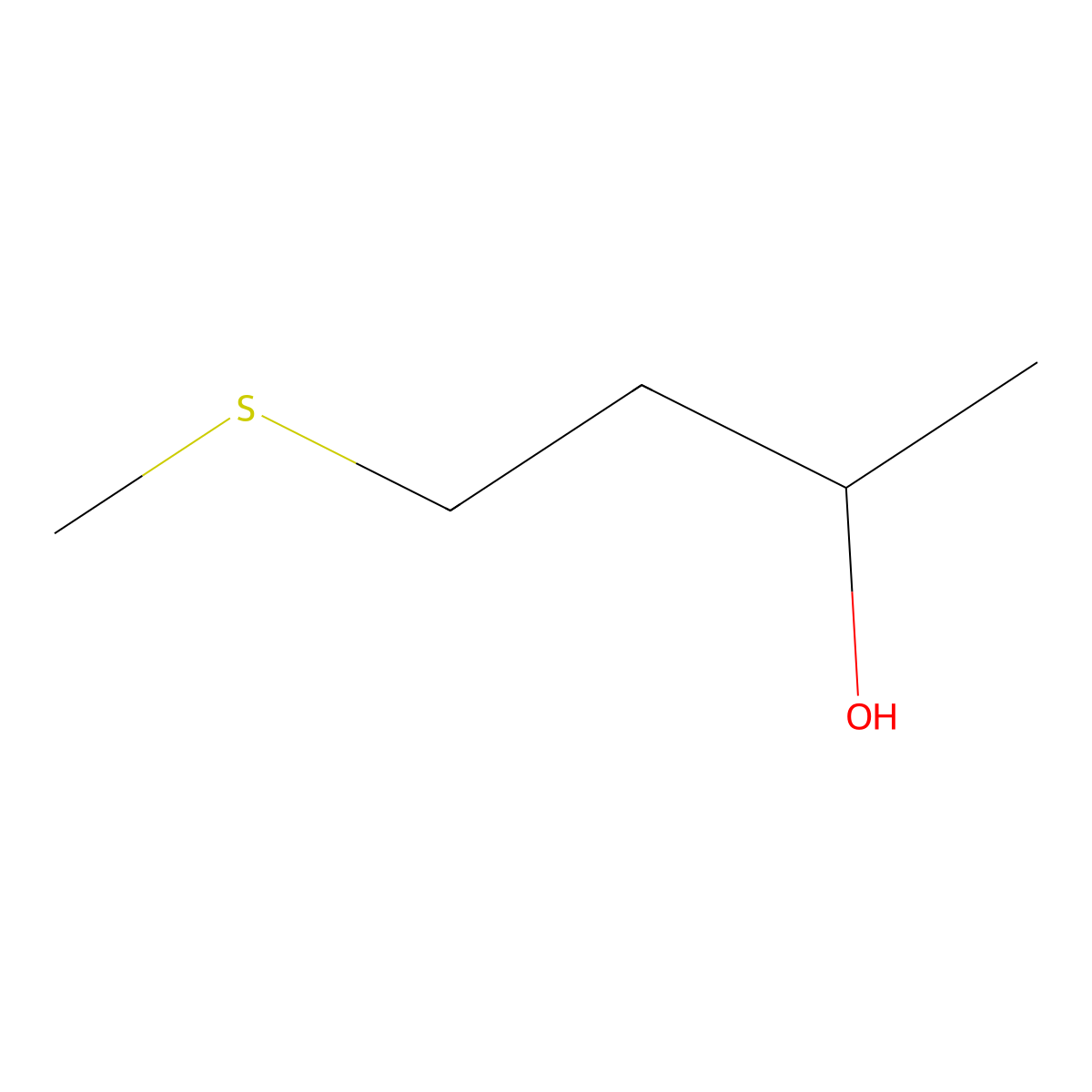 4-(Methylthio)-2-butanol molecular structure, CAS 13296-23-6
