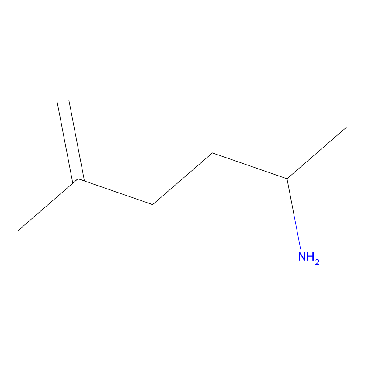 5-Methylhex-5-en-2-amine molecular structure, CAS 13296-29-2
